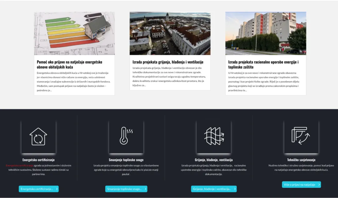 Encert projekt: kartice usluga energetskog certificiranja, grijanja, hlađenja i ventilacije